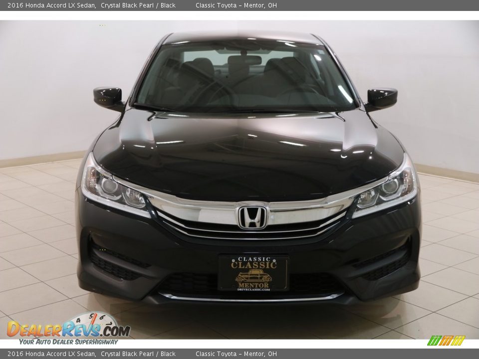 2016 Honda Accord LX Sedan Crystal Black Pearl / Black Photo #2