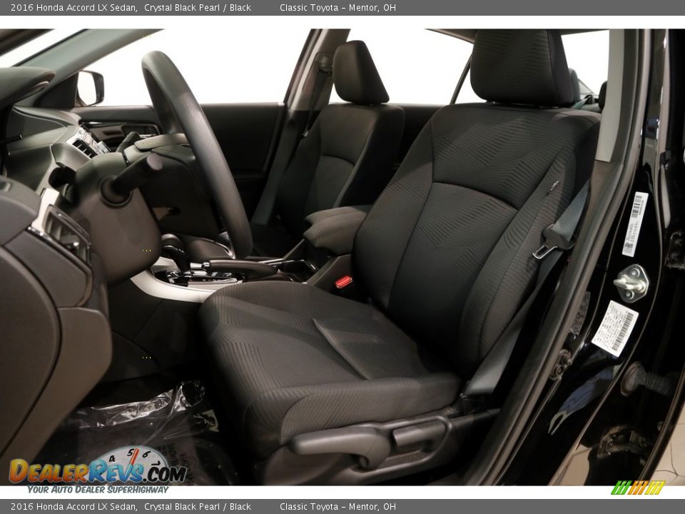 2016 Honda Accord LX Sedan Crystal Black Pearl / Black Photo #6