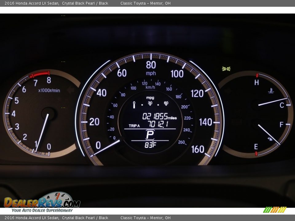 2016 Honda Accord LX Sedan Crystal Black Pearl / Black Photo #8