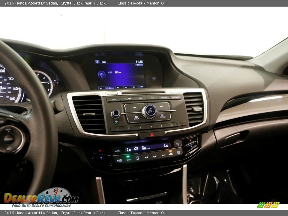 2016 Honda Accord LX Sedan Crystal Black Pearl / Black Photo #9
