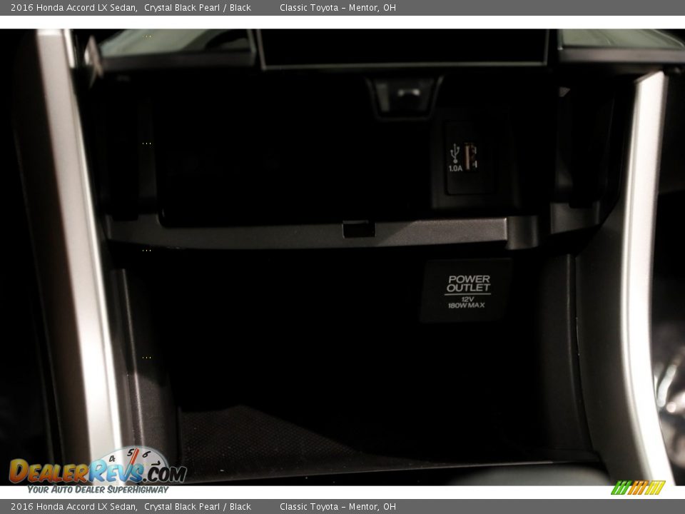 2016 Honda Accord LX Sedan Crystal Black Pearl / Black Photo #12