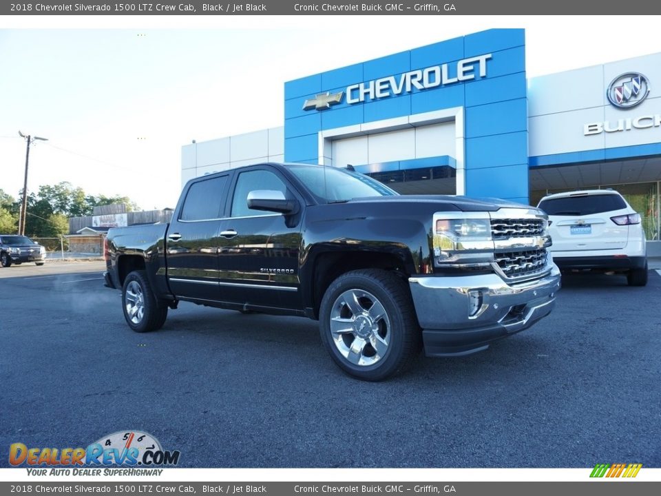 2018 Chevrolet Silverado 1500 LTZ Crew Cab Black / Jet Black Photo #1