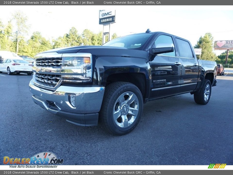2018 Chevrolet Silverado 1500 LTZ Crew Cab Black / Jet Black Photo #3