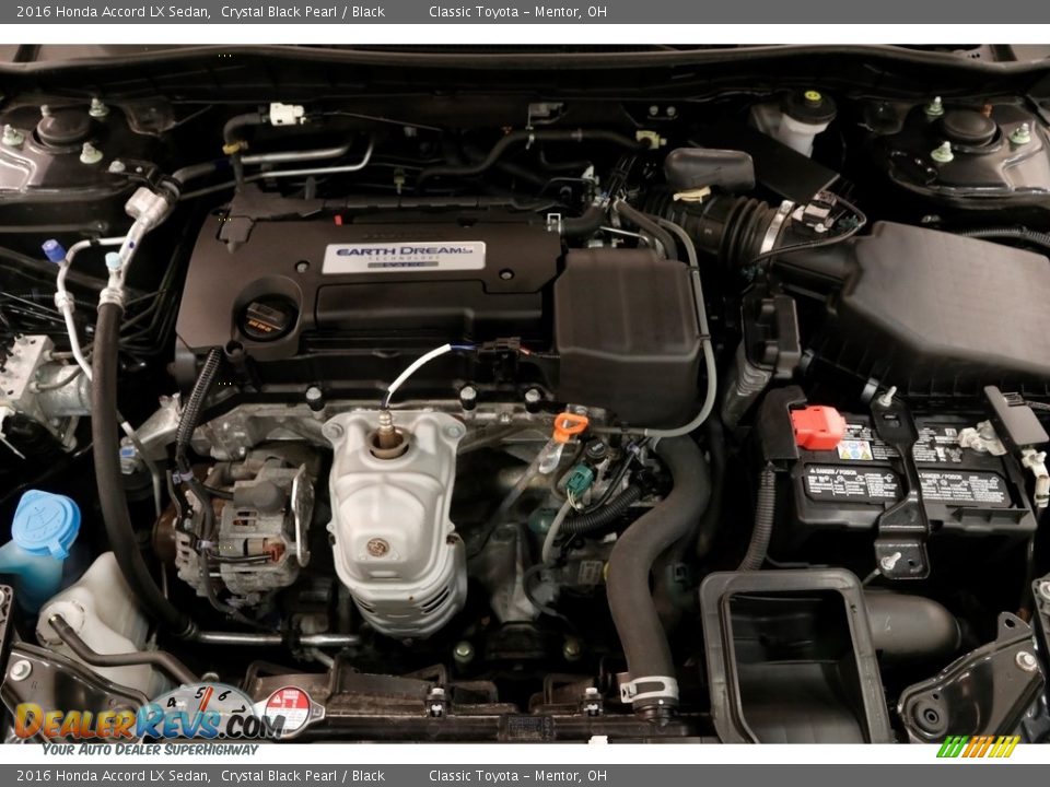 2016 Honda Accord LX Sedan Crystal Black Pearl / Black Photo #18
