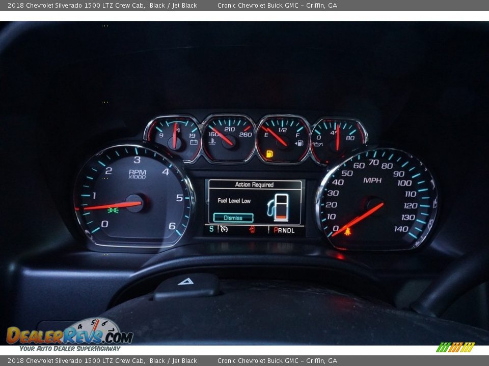 2018 Chevrolet Silverado 1500 LTZ Crew Cab Black / Jet Black Photo #7