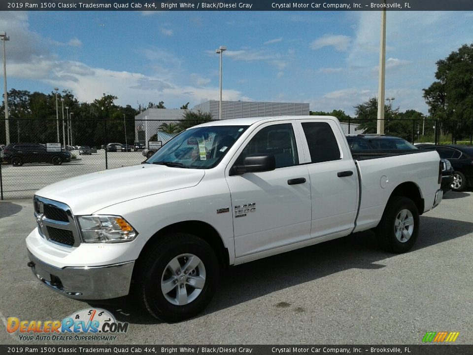 2019 Ram 1500 Classic Tradesman Quad Cab 4x4 Bright White / Black/Diesel Gray Photo #1