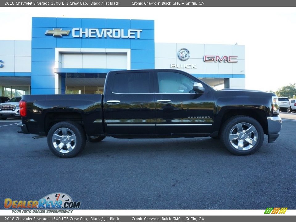 2018 Chevrolet Silverado 1500 LTZ Crew Cab Black / Jet Black Photo #10