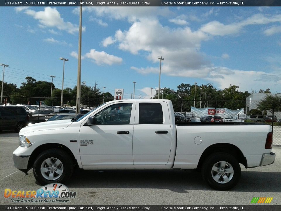 2019 Ram 1500 Classic Tradesman Quad Cab 4x4 Bright White / Black/Diesel Gray Photo #2