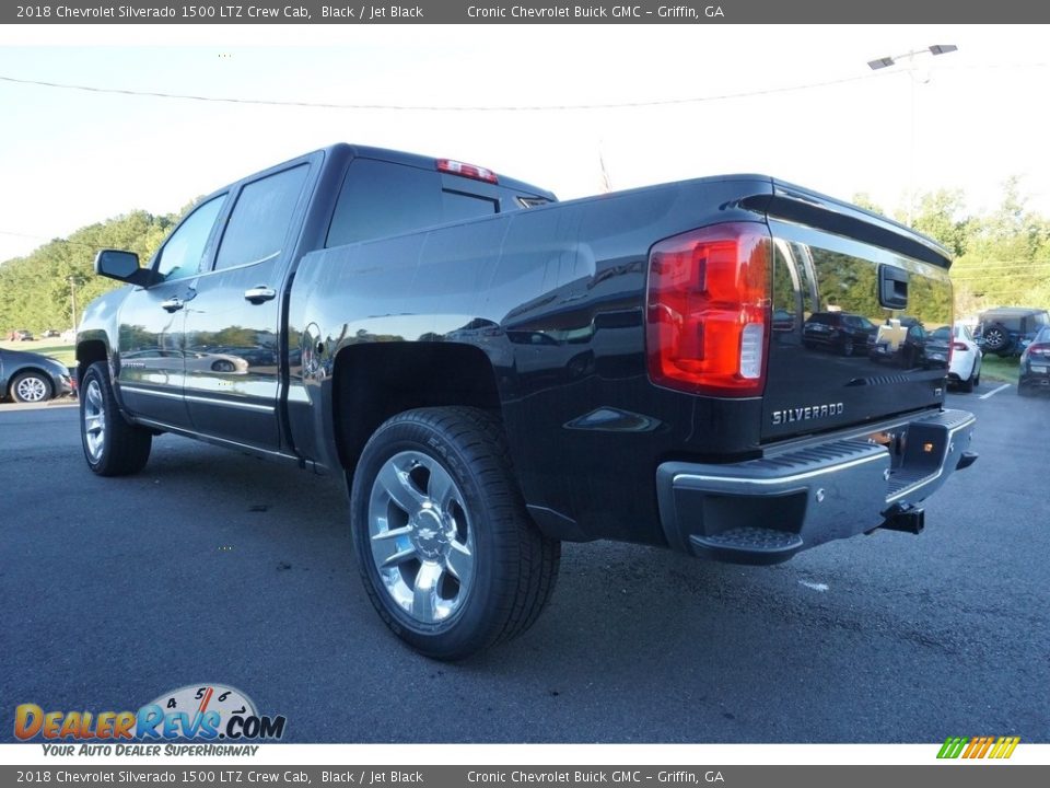 2018 Chevrolet Silverado 1500 LTZ Crew Cab Black / Jet Black Photo #12