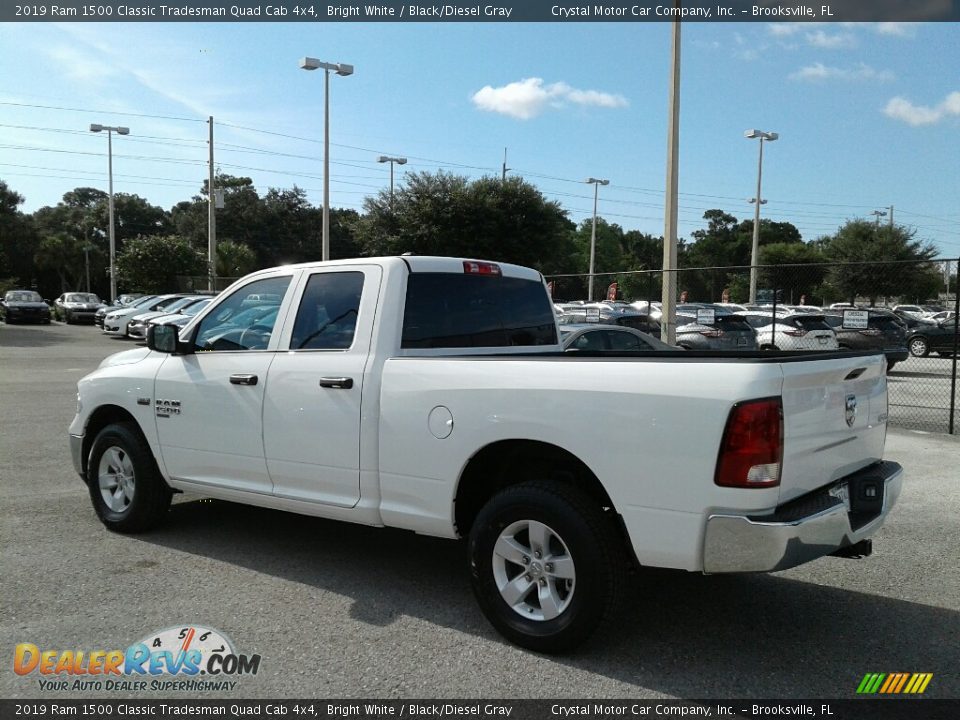 2019 Ram 1500 Classic Tradesman Quad Cab 4x4 Bright White / Black/Diesel Gray Photo #3