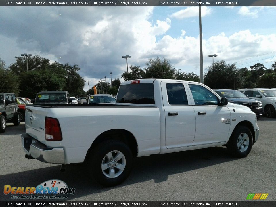 2019 Ram 1500 Classic Tradesman Quad Cab 4x4 Bright White / Black/Diesel Gray Photo #5
