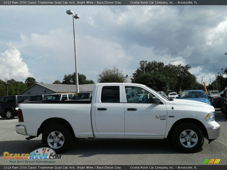 2019 Ram 1500 Classic Tradesman Quad Cab 4x4 Bright White / Black/Diesel Gray Photo #6