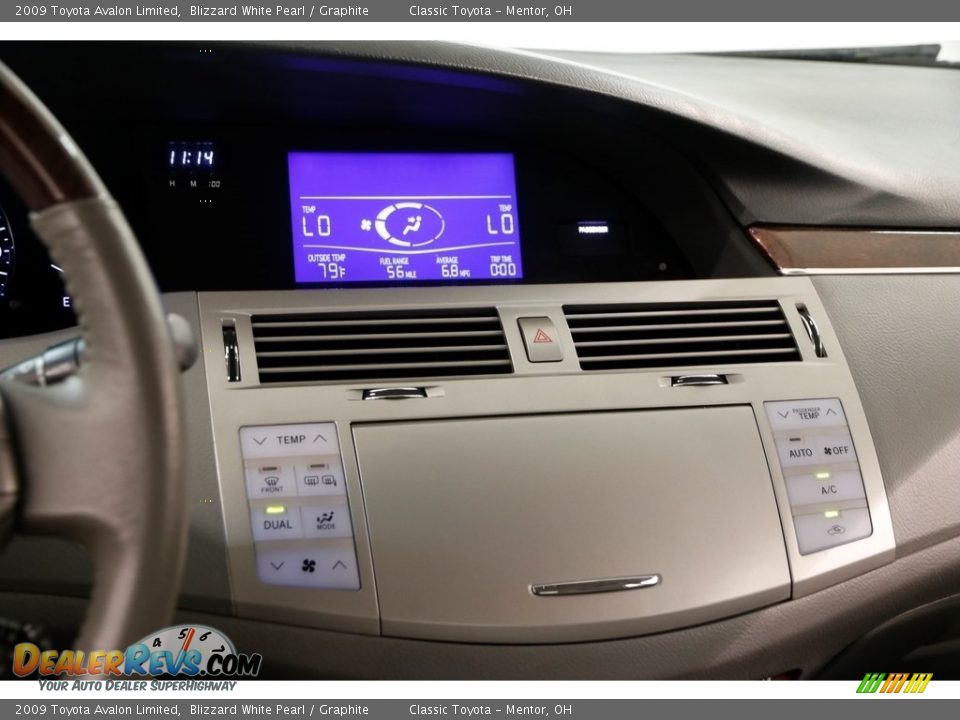 2009 Toyota Avalon Limited Blizzard White Pearl / Graphite Photo #10