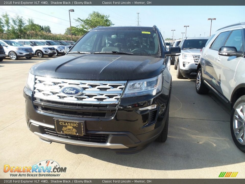 2018 Ford Explorer XLT 4WD Shadow Black / Ebony Black Photo #1