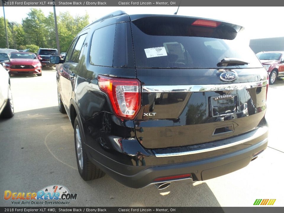 2018 Ford Explorer XLT 4WD Shadow Black / Ebony Black Photo #3