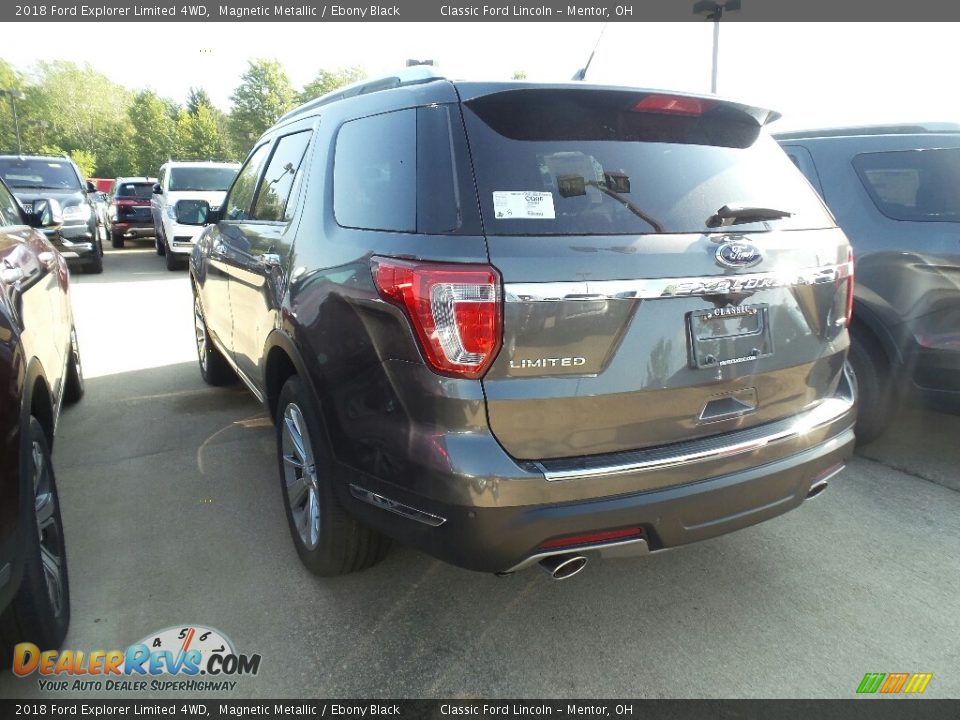 2018 Ford Explorer Limited 4WD Magnetic Metallic / Ebony Black Photo #3