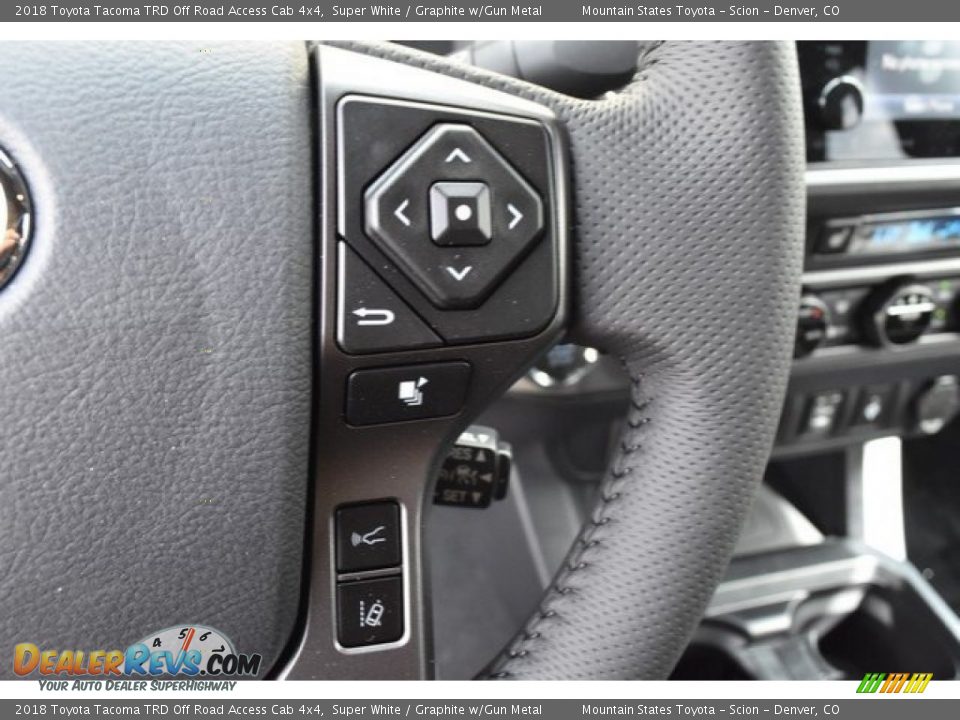 2018 Toyota Tacoma TRD Off Road Access Cab 4x4 Super White / Graphite w/Gun Metal Photo #27