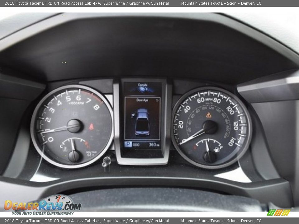 2018 Toyota Tacoma TRD Off Road Access Cab 4x4 Super White / Graphite w/Gun Metal Photo #28