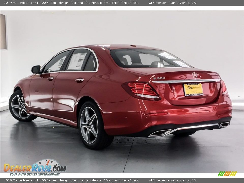 2019 Mercedes-Benz E 300 Sedan designo Cardinal Red Metallic / Macchiato Beige/Black Photo #2