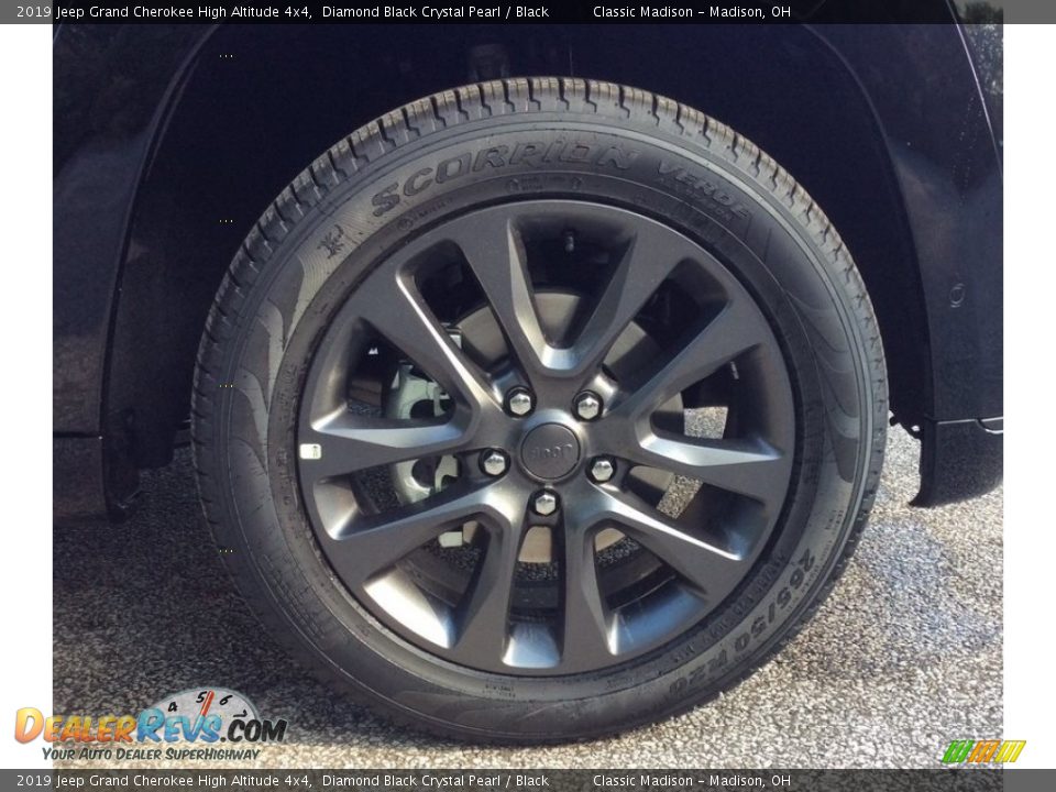 2019 Jeep Grand Cherokee High Altitude 4x4 Diamond Black Crystal Pearl / Black Photo #7