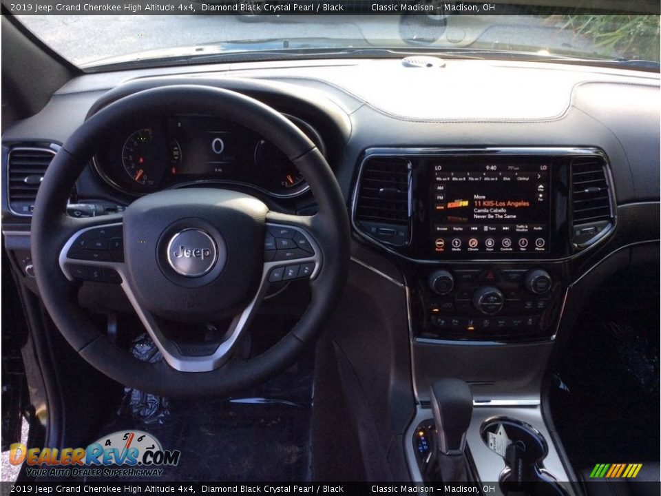 2019 Jeep Grand Cherokee High Altitude 4x4 Diamond Black Crystal Pearl / Black Photo #12