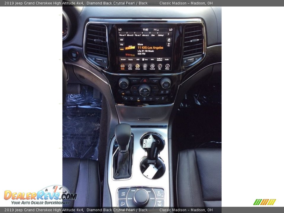 2019 Jeep Grand Cherokee High Altitude 4x4 Diamond Black Crystal Pearl / Black Photo #13