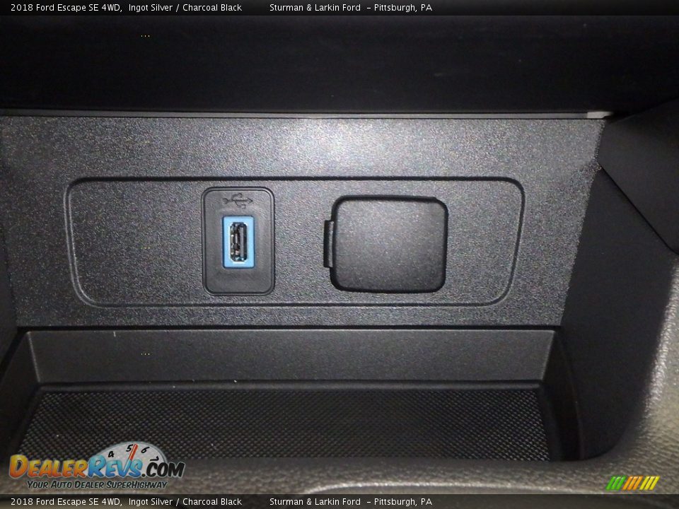 2018 Ford Escape SE 4WD Ingot Silver / Charcoal Black Photo #14