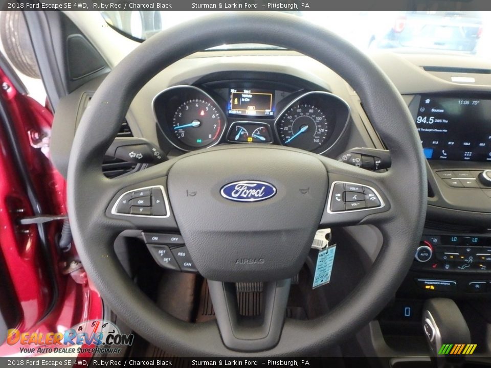 2018 Ford Escape SE 4WD Ruby Red / Charcoal Black Photo #14