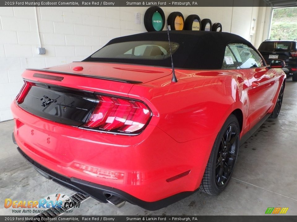 2019 Ford Mustang EcoBoost Convertible Race Red / Ebony Photo #2