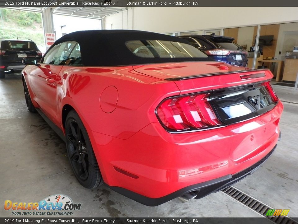 2019 Ford Mustang EcoBoost Convertible Race Red / Ebony Photo #3