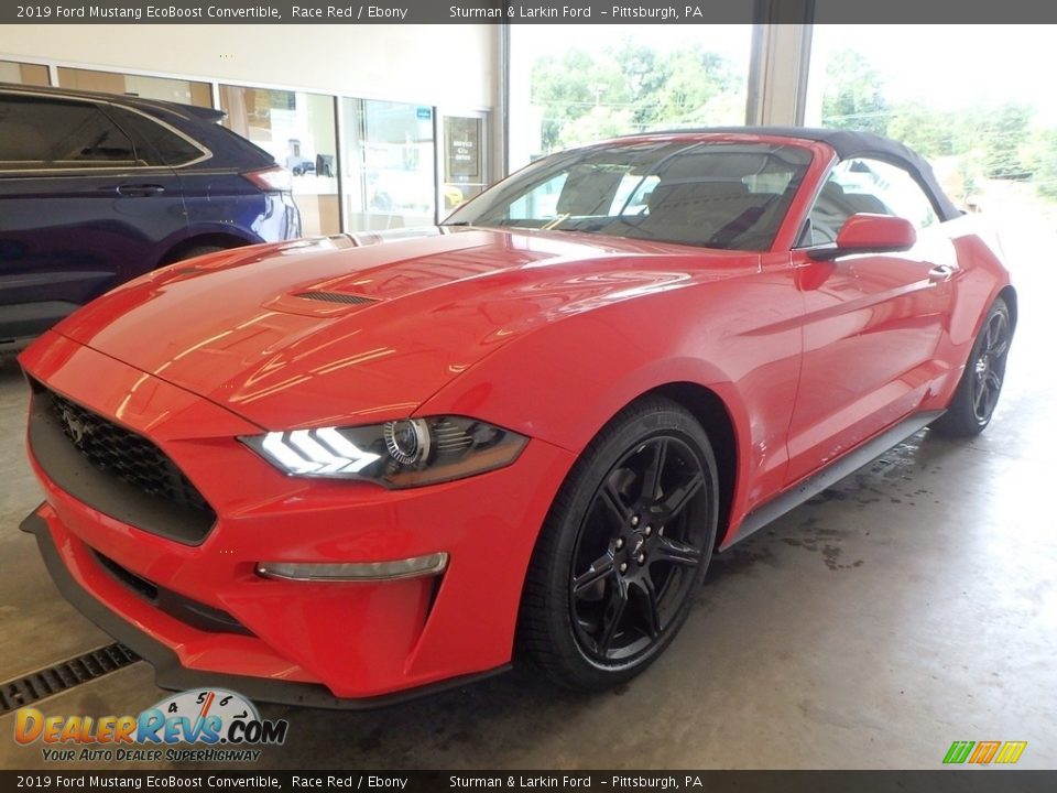 2019 Ford Mustang EcoBoost Convertible Race Red / Ebony Photo #4