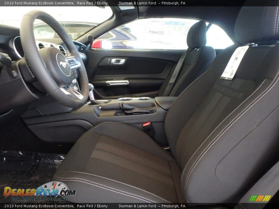 2019 Ford Mustang EcoBoost Convertible Race Red / Ebony Photo #6