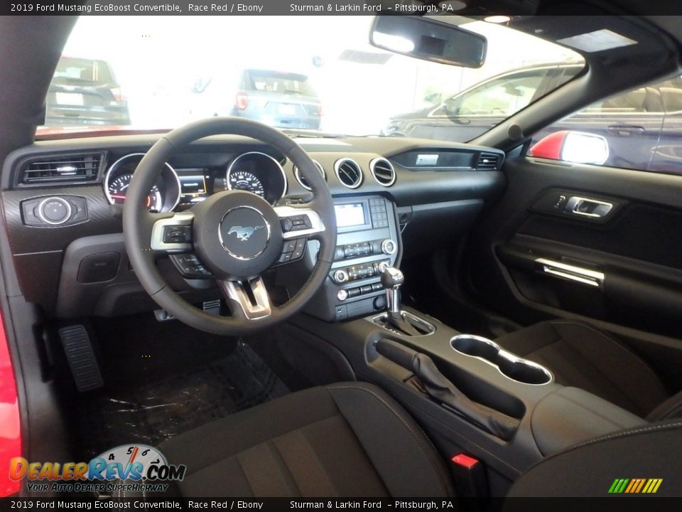 2019 Ford Mustang EcoBoost Convertible Race Red / Ebony Photo #8