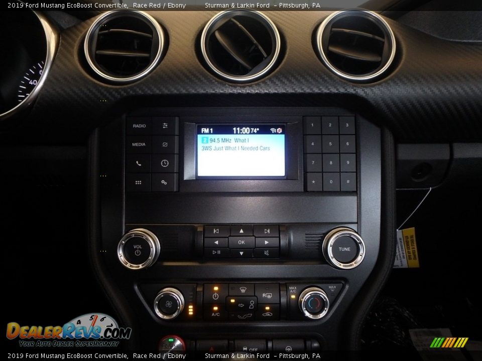2019 Ford Mustang EcoBoost Convertible Race Red / Ebony Photo #11