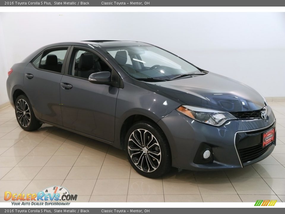2016 Toyota Corolla S Plus Slate Metallic / Black Photo #1