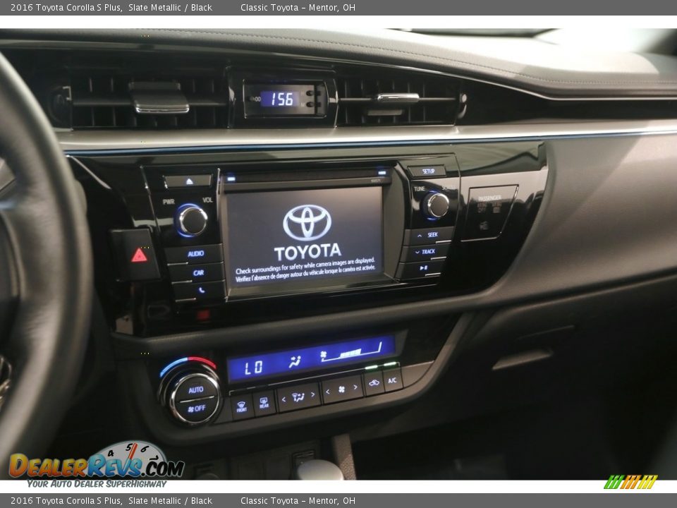 2016 Toyota Corolla S Plus Slate Metallic / Black Photo #9