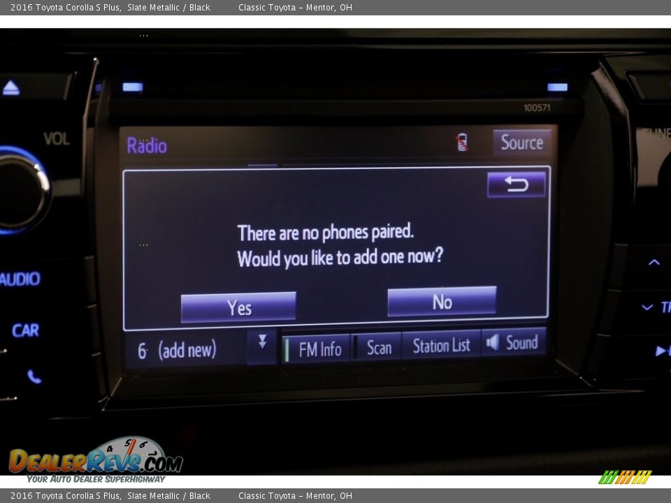 2016 Toyota Corolla S Plus Slate Metallic / Black Photo #11