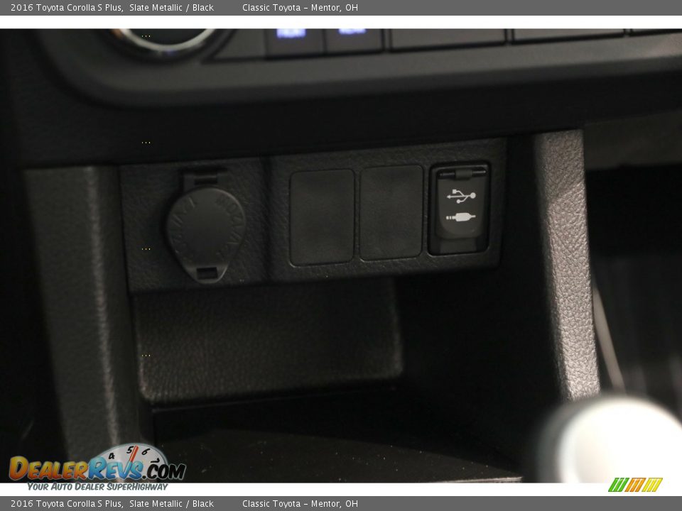 2016 Toyota Corolla S Plus Slate Metallic / Black Photo #12