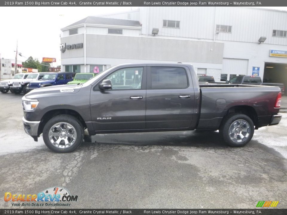 2019 Ram 1500 Big Horn Crew Cab 4x4 Granite Crystal Metallic / Black Photo #2