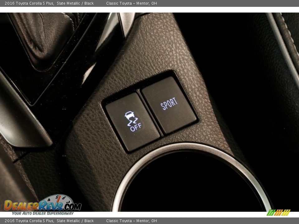 2016 Toyota Corolla S Plus Slate Metallic / Black Photo #14