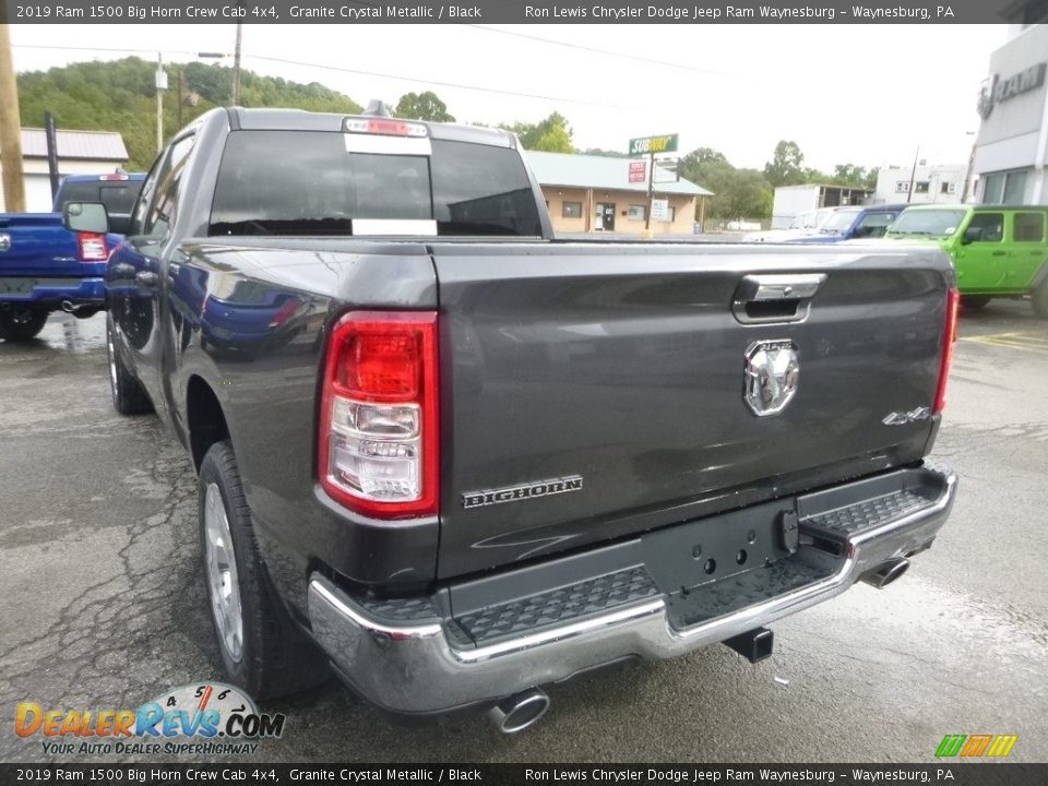 2019 Ram 1500 Big Horn Crew Cab 4x4 Granite Crystal Metallic / Black Photo #3