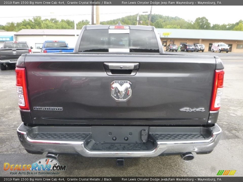 2019 Ram 1500 Big Horn Crew Cab 4x4 Granite Crystal Metallic / Black Photo #4