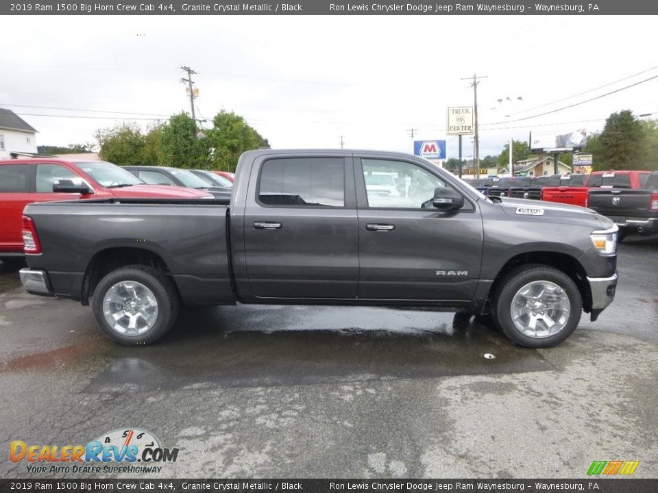 2019 Ram 1500 Big Horn Crew Cab 4x4 Granite Crystal Metallic / Black Photo #6