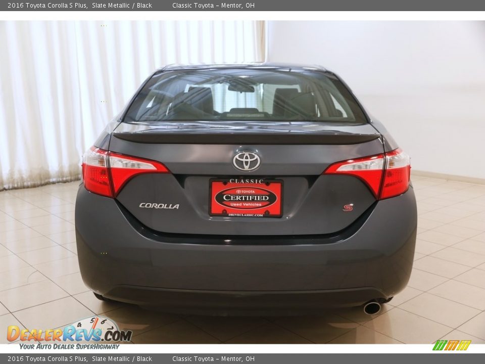 2016 Toyota Corolla S Plus Slate Metallic / Black Photo #18