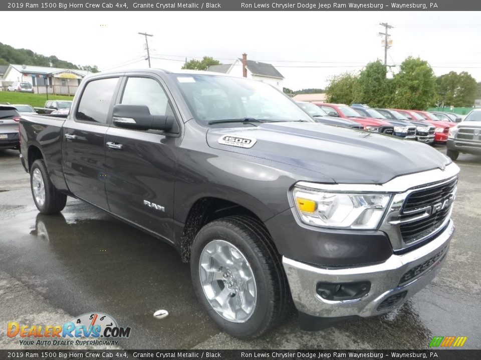 2019 Ram 1500 Big Horn Crew Cab 4x4 Granite Crystal Metallic / Black Photo #7