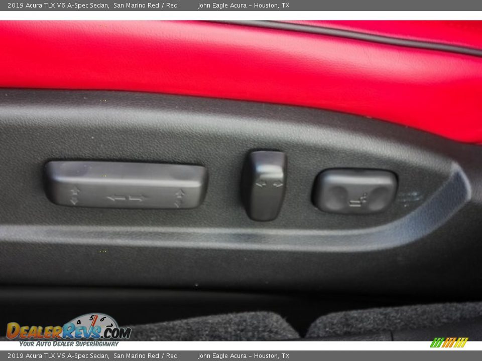 2019 Acura TLX V6 A-Spec Sedan San Marino Red / Red Photo #13