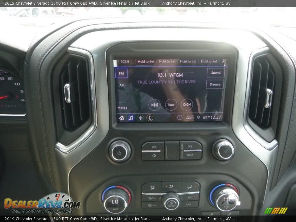 2019 Chevrolet Silverado 1500 RST Crew Cab 4WD Silver Ice Metallic / Jet Black Photo #16