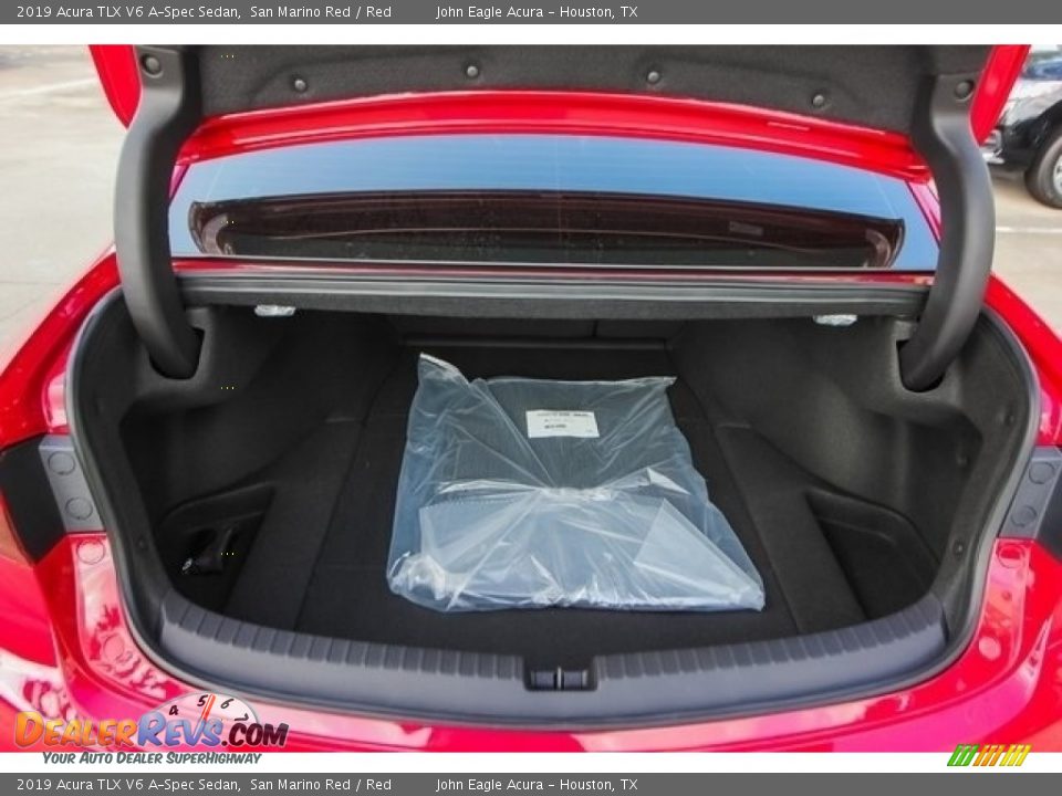2019 Acura TLX V6 A-Spec Sedan San Marino Red / Red Photo #18