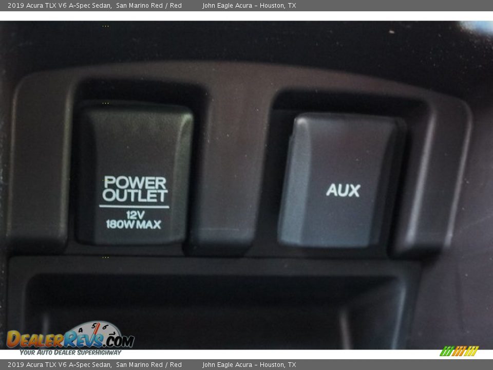 2019 Acura TLX V6 A-Spec Sedan San Marino Red / Red Photo #36