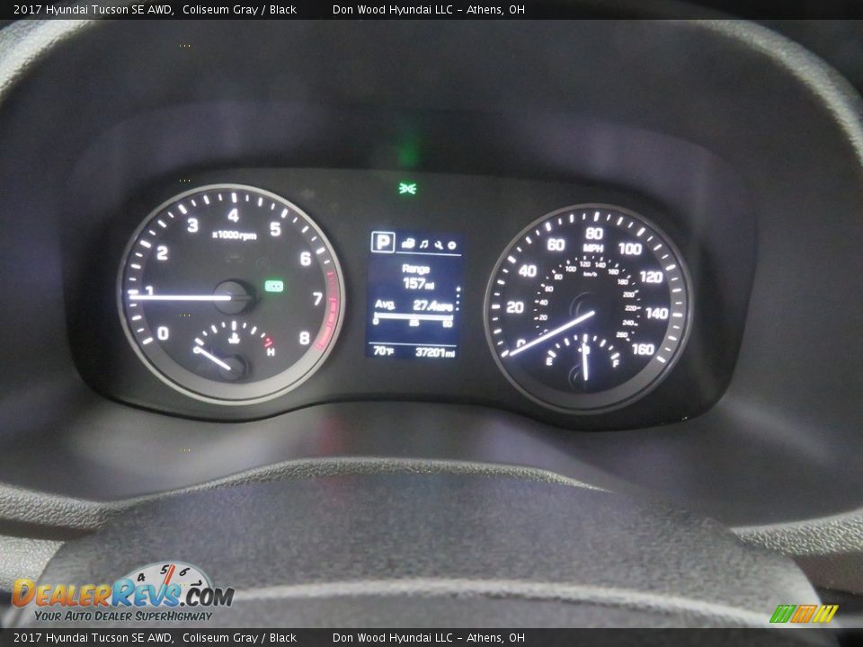 2017 Hyundai Tucson SE AWD Coliseum Gray / Black Photo #31